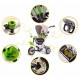 Tricicleta 2 in 1 Ricokids sezut rotativ roti gonflabile RC-601 - Gri - Verde