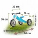 Bicicleta de lemn fara pedale 2 in 1 Ricokids RC-616 - Albastru