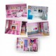 Casuta din lemn pentru papusi Ricokids 7801 - Roz