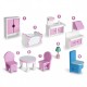 Casuta din lemn pentru papusi Ricokids 7801 - Roz