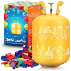 Cilindru cu heliu 0.20 m3 cu 30 de baloane si 40m panglica Ricokids 799000