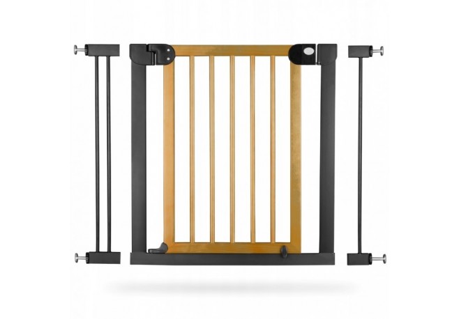 Poarta siguranta 76-104 cm Ricokids - Metal + Lemn