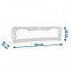 Bariera de protectie pentru pat 150 x 35 x 42 cm Ricokids - Albastru