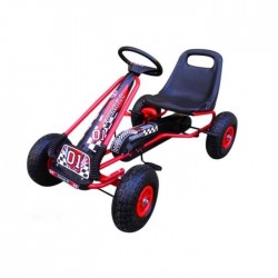 Kart cu pedale Gokart 3-7 ani roti gonflabile G1 R-Sport - Rosu