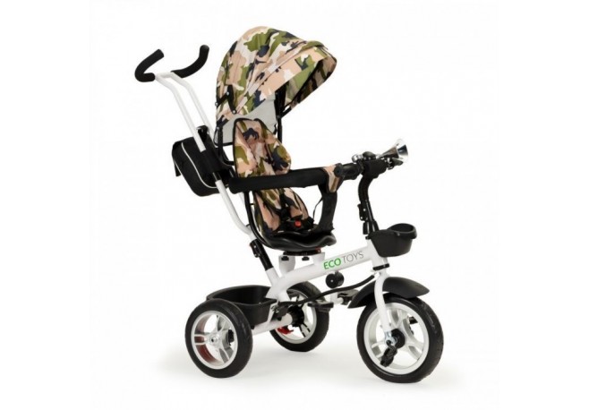 Tricicleta cu sezut reversibil Ecotoys JM-322 - Camuflaj