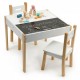 Set de masa cu doua scaune pentru copii Ecotoys OTI43
