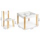 Set de masa cu doua scaune pentru copii Ecotoys OTI43