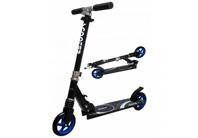 Trotineta pliabila cu roti de 145 mm R-Sport H7 - Negru - Albastru