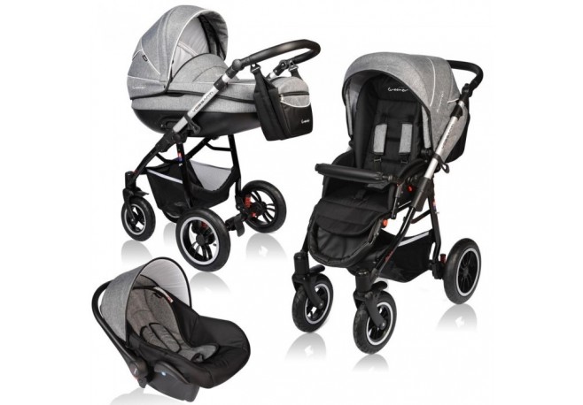 Carucior VESSANTI Crooner Prestige 3 in 1 - Gray