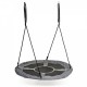 Leagan pentru copii rotund tip cuib de barza suspendat 100 cm Ecotoys MIR6001 - Gri