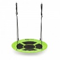 Leagan pentru copii rotund tip cuib de barza suspendat 100 cm Ecotoys MIR6001 - Verde