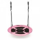 Leagan pentru copii rotund tip cuib de barza suspendat 100 cm Ecotoys MIR6001 - Roz