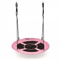 Leagan pentru copii rotund tip cuib de barza suspendat 100 cm Ecotoys MIR6001 - Roz