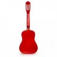 Chitara din lemn pentru copii cu 6 corzi Ecotoys HX18026-34 86 X 31 cm - Rosu