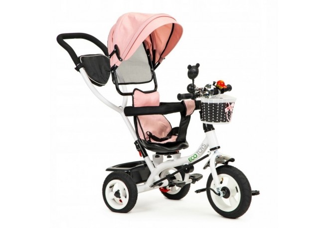 Tricicleta cu sezut rotativ Ecotoys JM-066-9L - Roz