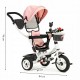 Tricicleta cu sezut rotativ Ecotoys JM-066-9L - Roz