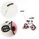 Bicicleta cu pedale si roti ajutatoare 3 in 1 Ecotoys YM-BB-12 - Pink