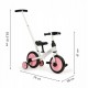 Bicicleta cu pedale si roti ajutatoare 3 in 1 Ecotoys YM-BB-12 - Pink