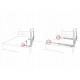 Bariera de pat Ricokids 150 x 66 x 35 cm - Gri