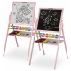 Tabla 2 in 1 pentru copii cu creta sau marker/magnetica abac set de creta colorata si markere burete cifre si litere magnetice R