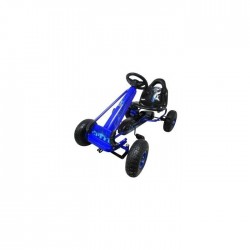 Kart cu pedale Gokart 3-6 Ani roti pneumatice din cauciuc frana de mana G3 R-Sport - Albastru
