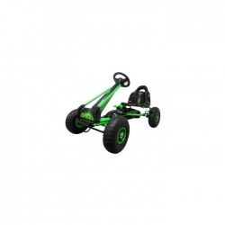 Kart cu pedale Gokart 3-6 Ani roti pneumatice din cauciuc frana de mana G3 R-Sport - Verde