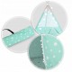 Cort de joaca pentru copii cu ghirlandalumini si 3 pernite Ricokids 740004 120 X 120 X 165 cm - Mint