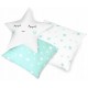 Cort de joaca pentru copii cu ghirlandalumini si 3 pernite Ricokids 740004 120 X 120 X 165 cm - Mint