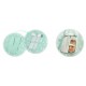Cort de joaca pentru copii cu ghirlandalumini si 3 pernite Ricokids 740004 120 X 120 X 165 cm - Mint