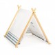 Cort de joaca pentru copii tip wigwam (indian) cu structura din lemn Ecotoys 8111