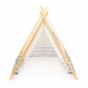 Cort de joaca pentru copii tip wigwam (indian) cu structura din lemn Ecotoys 8111