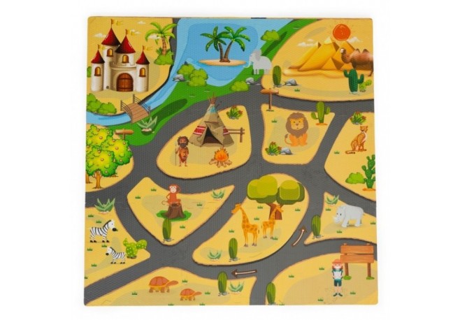 Salteluta educationala pentru joaca 9 elemente ECOEVA009 - Safari