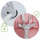 Scaun de masa cu roti Ricokids Tugo - Roz