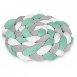 Protectie laterala pentru patut impletita 3 m Ricokids 722102 - Verde