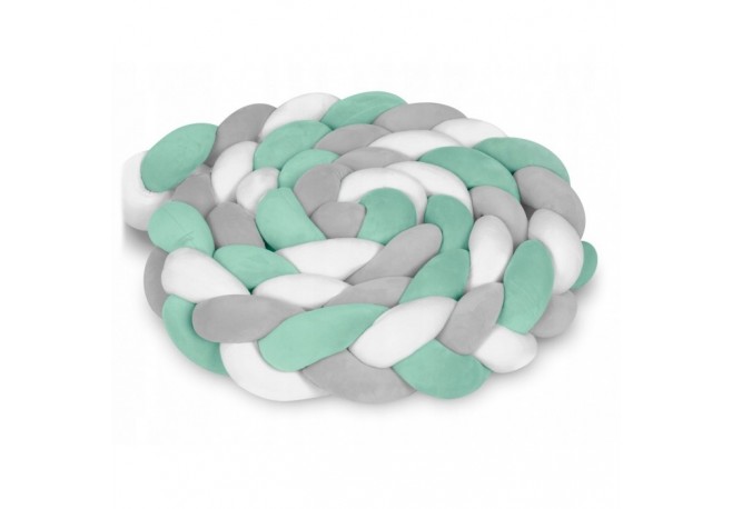 Protectie laterala pentru patut impletita 3 m Ricokids 722102 - Verde
