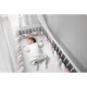 Protectie laterala pentru patut impletita 3 m Ricokids 722103 - Roz