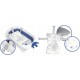 Cadita de baie cu dop de scurgere si pernita inclusa Ricokids RK-280 - Albastru