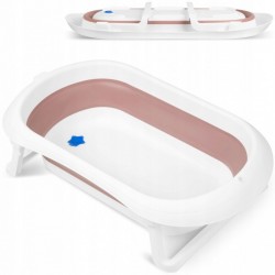 Cadita de baie cu dop de scurgere Ricokids RK-281 - Roz