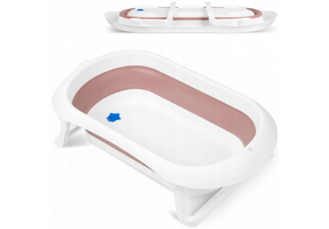 Cadita de baie cu dop de scurgere Ricokids RK-281 - Roz