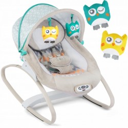 Balansoar cu vibratii si muzica Ricokids 7320 - Gri