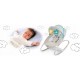 Balansoar cu vibratii si muzica Ricokids 7320 - Gri