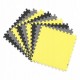 Salteluta de joaca tip puzzle 180 X 180 cm Ricokids 7497 - Galben - Gri - Negru