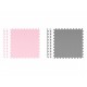 Salteluta de joaca tip puzzle 180 X 180 cm Ricokids 7498 - Roz - Gri