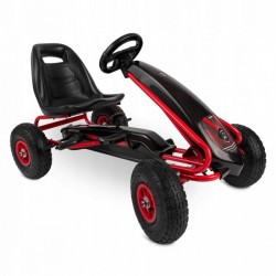 Kart cu pedale si roti gonflabile Gokart RK-590 Ricokids 759001 Rosu