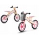 Bicicleta din lemn fara pedale Ricokids RC-611 Roz