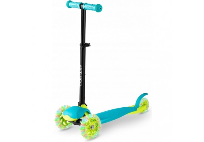 Trotineta cu roti cu LED Ricokids Loco 765103 - Turcoaz