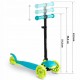 Trotineta cu roti cu LED Ricokids Loco 765103 - Turcoaz