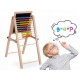 Tabla educationala cu doua fete si accesorii Ricokids RK-803 66 x 45 x 32 cm Natur