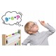 Tabla educationala cu doua fete si accesorii Ricokids RK-802 78 x 44 x 29 cm Natur