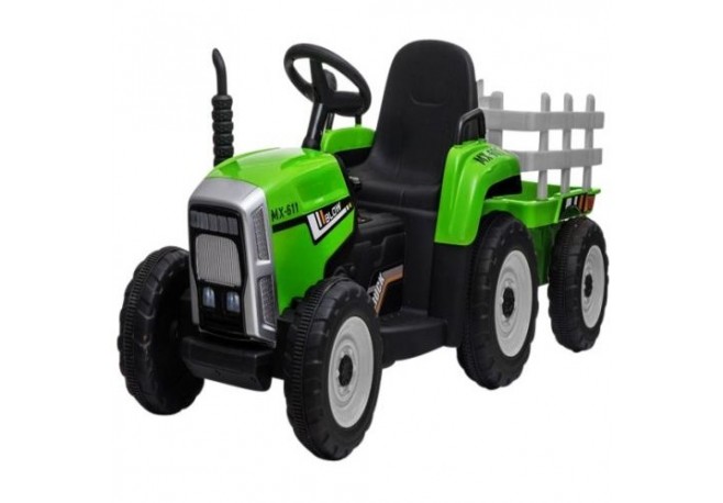 Tractor electric pe baterie si muzica C1 R-Sport - Verde
